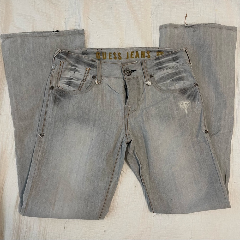 Guess Gray Falcon boot cut Flared Jeans Denim 29 EDC by Esprit Hand Made Womens